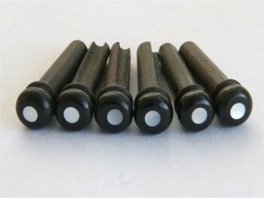 Ebony bridge pin eye mop